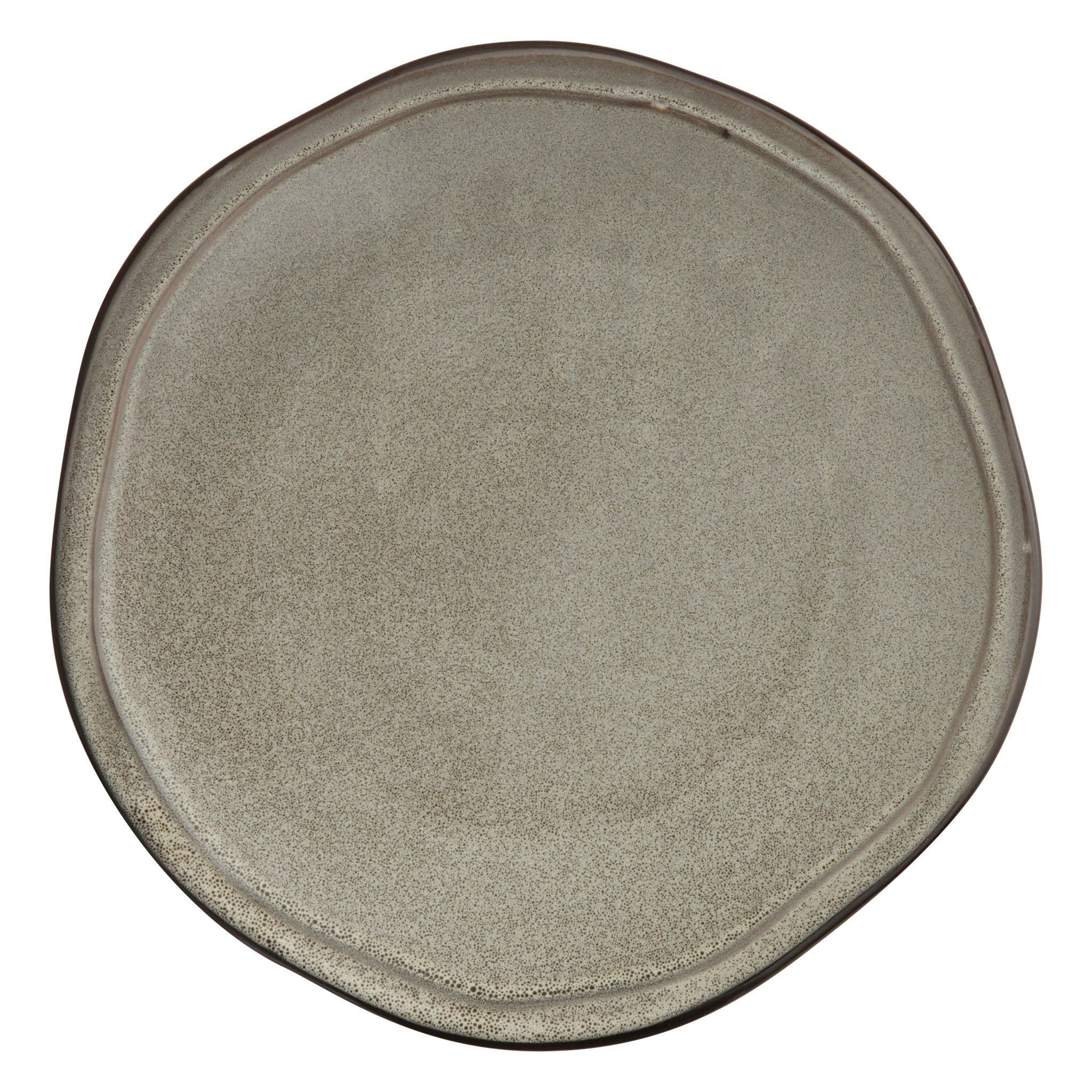 ストーン グレー / フラットプレート 28cm