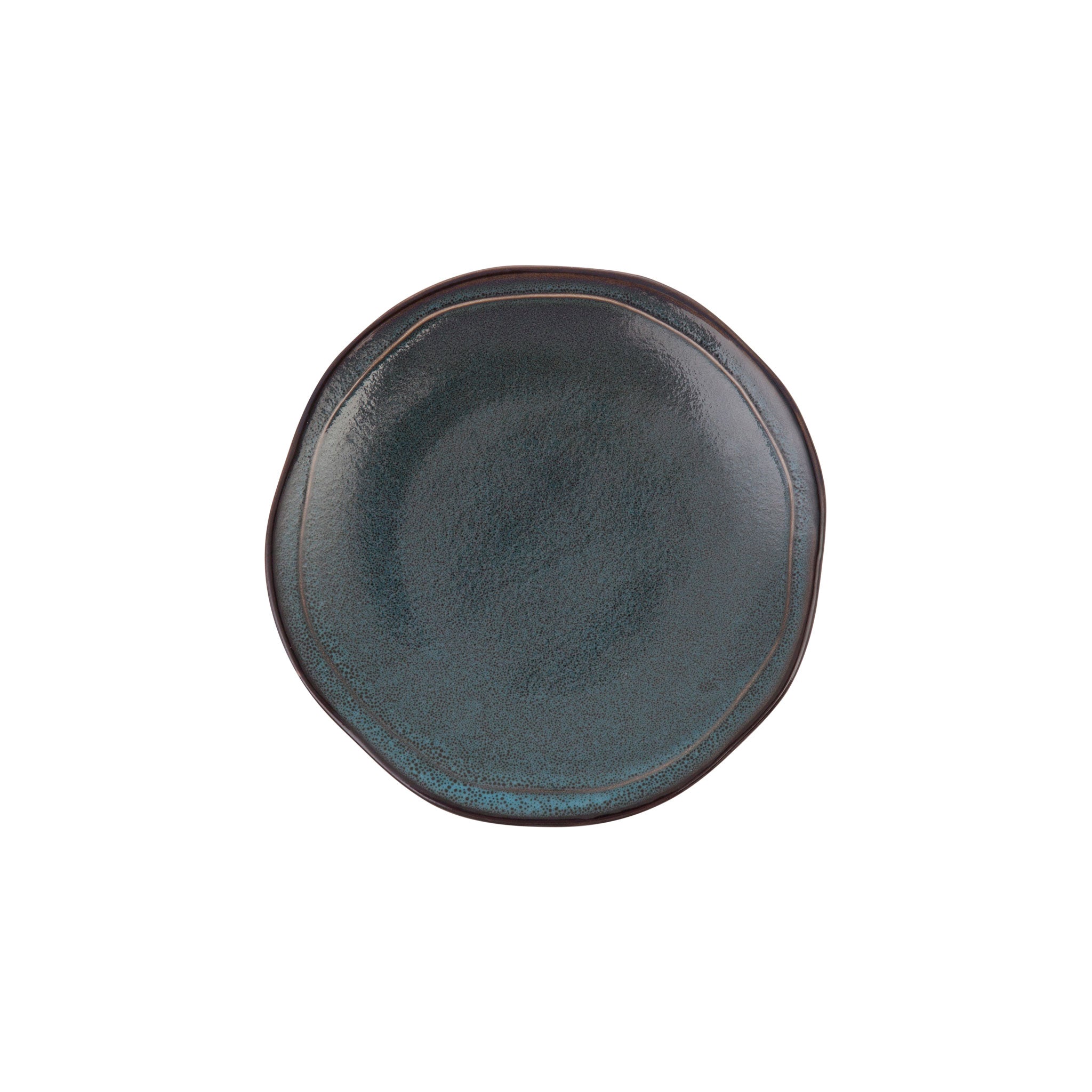 ストーン ブルー / フラットプレート 15cm