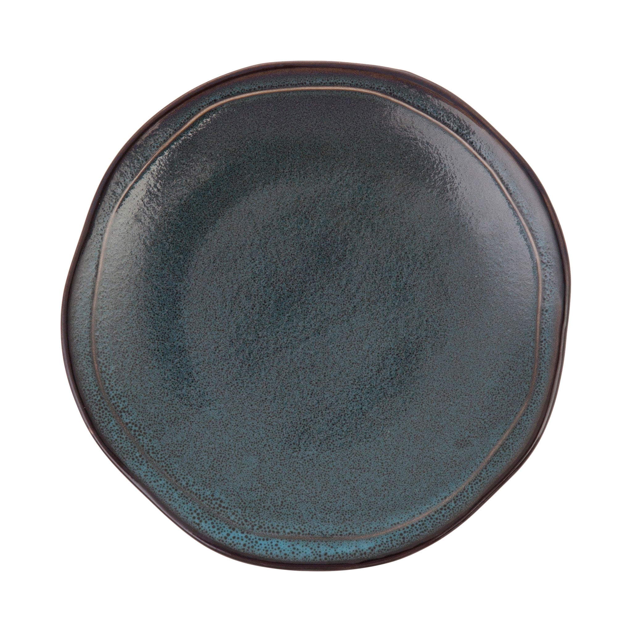 ストーン ブルー / フラットプレート 25cm